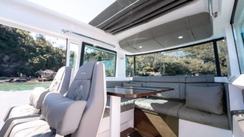 Axopar 37 Cross Cabin Interior Boat Share Sydney Experience