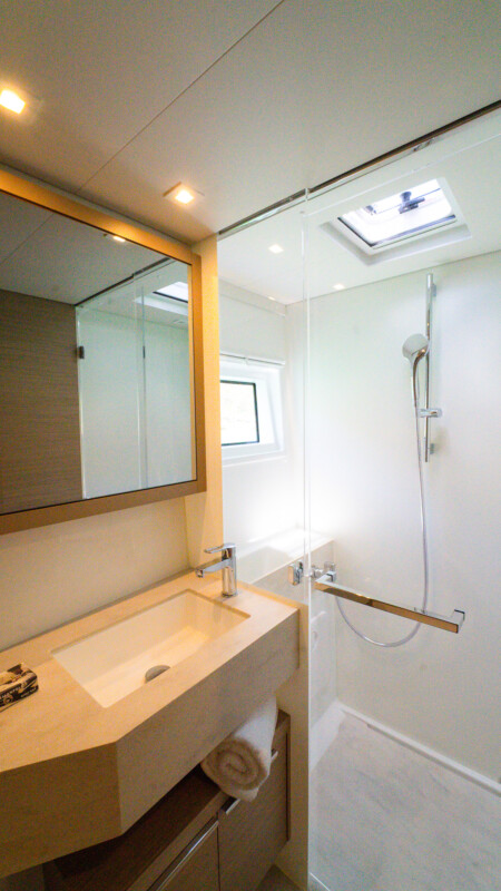 Lagoon 46 Master Ensuite - Boat Shares Pittwater Sydney