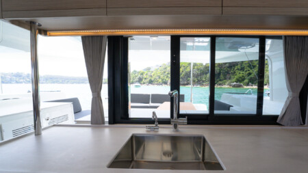 Lagoon 46 Galley Cockpit - Boat Shares Pittwater Sydney