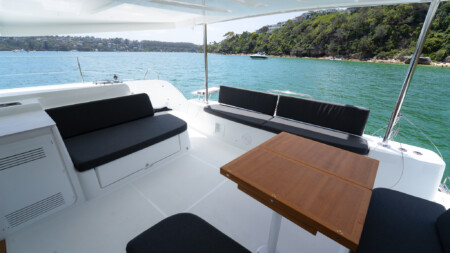 Lagoon 46 Cockpit - Boat Shares Pittwater Sydney