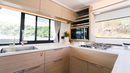 Lagoon 46 Galley - Boat Shares Pittwater Sydney